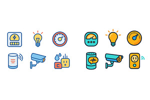 Various icons representing smart, an Object Illustration by ZinetroN