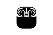 50 Wireless Earbuds Silhouette Icon, an Illustration by abu67222 (Thumbnail 45 of 51)