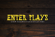 Enter Plays - Font, a Serif Font by artchiles_design (Thumbnail 3 of 5)
