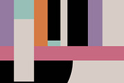 Modern Deco Geometric Color Dancing, a Background Graphic by Sharon Schwalbe (Thumbnail 3 of 4)