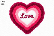 Latch Hook Valentine Heart Png, an Illustration by Canvas Craft (Thumbnail 1 of 6)