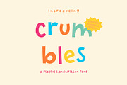 PGR Crumbles - Playful Font, a Handwritten Font by Pikgura (Thumbnail 1 of 9)