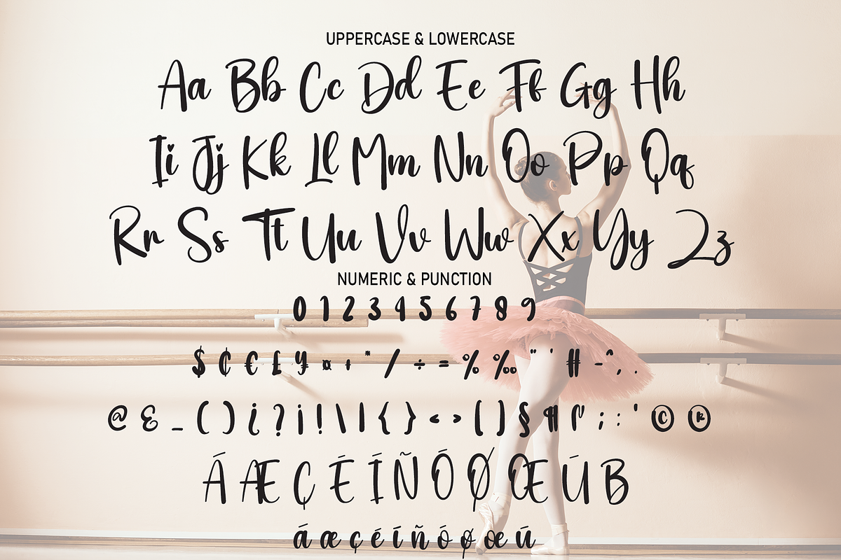 Ballerina | Script Font, a Script Font by Scratchones (Photo 3 of 8)