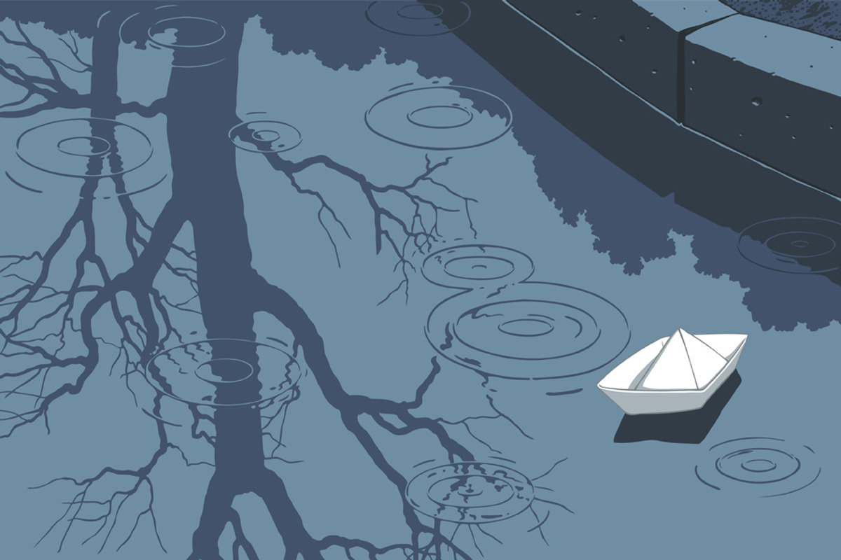 Puddle.Vector engraving, an Object Illustration by Vector Engraving (Photo 5 of 7)
