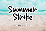 Summer Strike, a Handwritten Font by Letterafa Studio (Thumbnail 1 of 7)