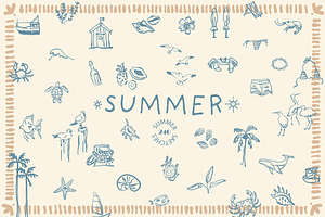 Summer Hand Drwan Illustrations