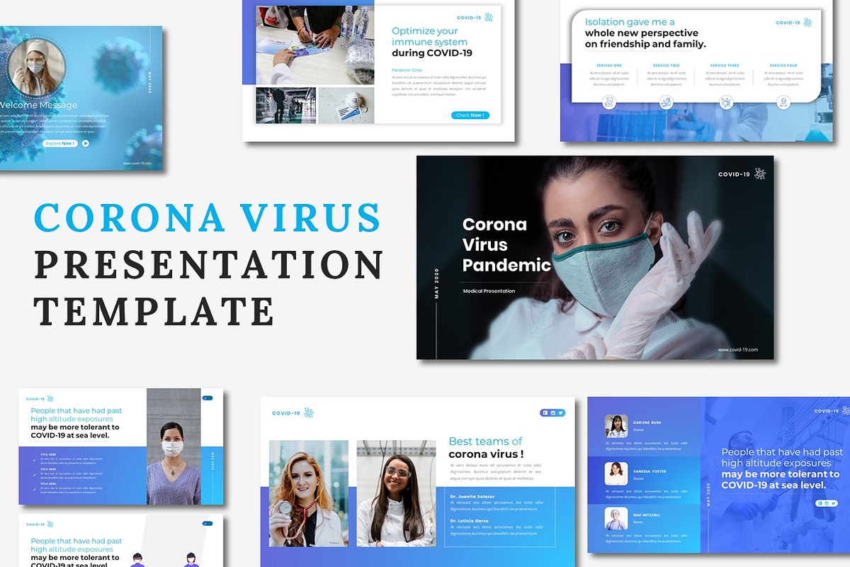 Corona Virus - Medical Powerpoint, a Presentation Template by Dhabee (Photo 6 of 13)