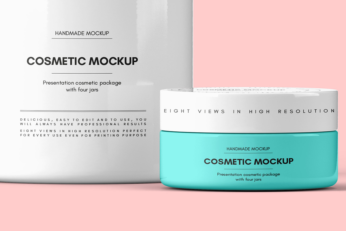 Jar Mockup v.2 - 8 views, a Packaging Mockup by Illusiongraphic (Photo 16 of 20)