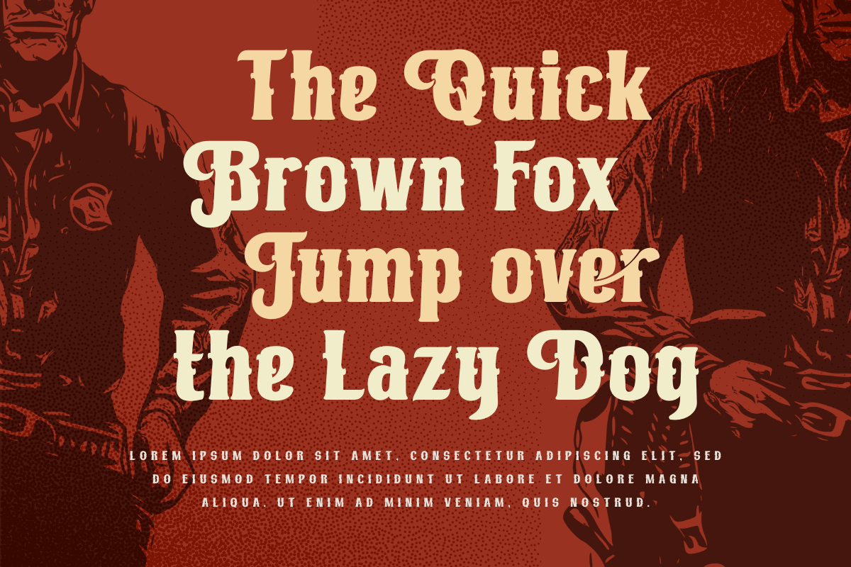 Ruihant | Retro Condensed Font, a Serif Font by twinstd (Photo 2 of 12)