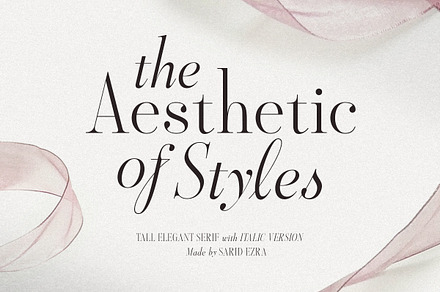 Aesthetic Styles - Tall Serif