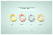 Instant Minimal Metal Effect for AI, a Layer Style Add-On by Vector Galore (Thumbnail 5 of 6)