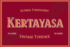 Kertayasa Layered Typeface