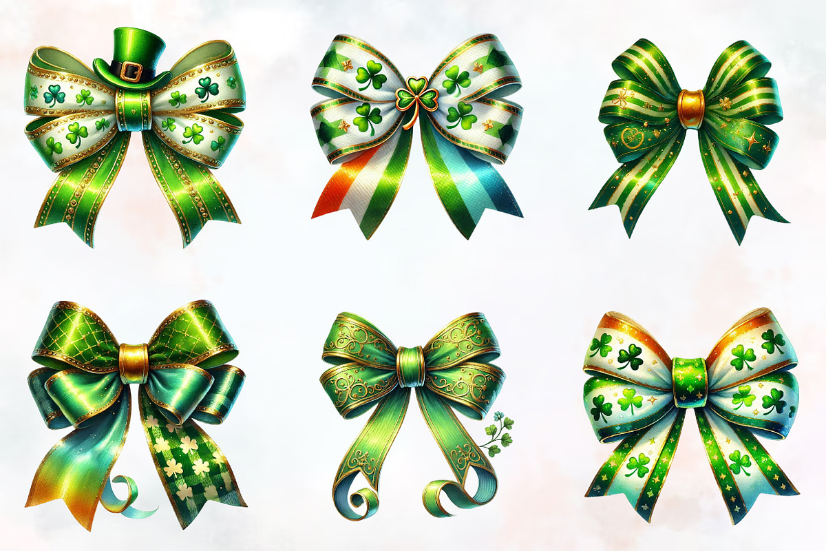 St Patrick's day bow sublimation, an Illustration by RobertsArt (Photo 5 of 7)