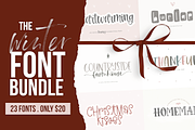Winter Handwritten Font Bundle, a Script Font by KA Designs (Thumbnail 1 of 55)