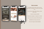 Beauty Salon HTML Website Template, a HTML Template by Pastel Pixels Studio (Thumbnail 4 of 5)