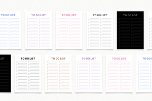 To Do List Printable Template