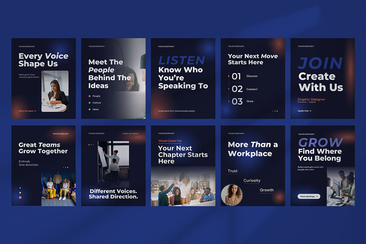 Company Culture Social Media, a Social Media Template by Pitchlook.Studio (Photo 2 of 3)