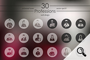 30 PROFESSIONS icons, a Templates & Theme by Palau (Thumbnail 1 of 4)