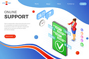 Isometric Online Customer Support, a Person Illustration by TAlex (Thumbnail 3 of 6)