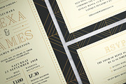 Art Deco Wedding Suite, an Invitation Template by The Good Store (Thumbnail 1 of 7)