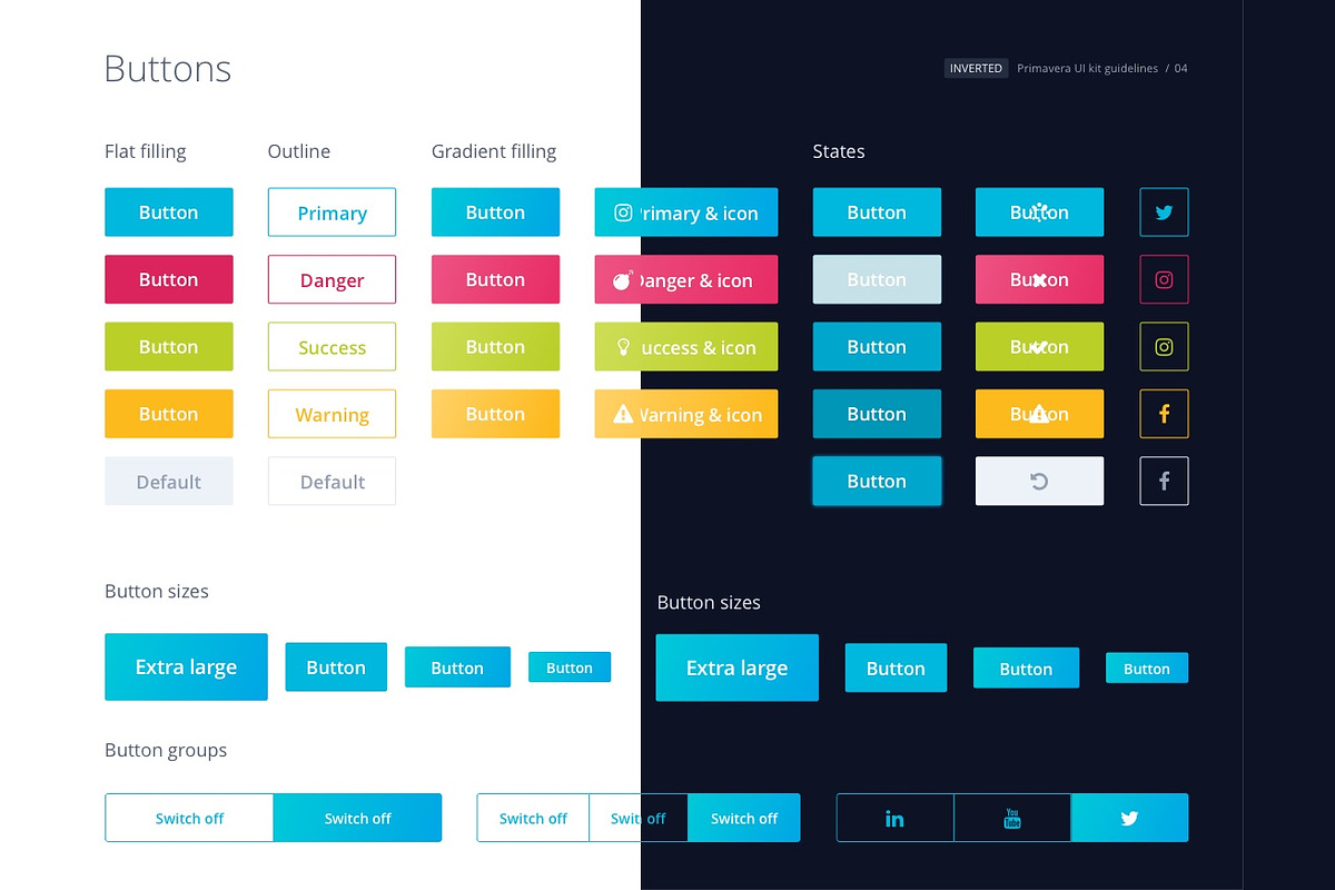 Primavera Dual UI Kit, an UI Kit Template by Anna Arteeva