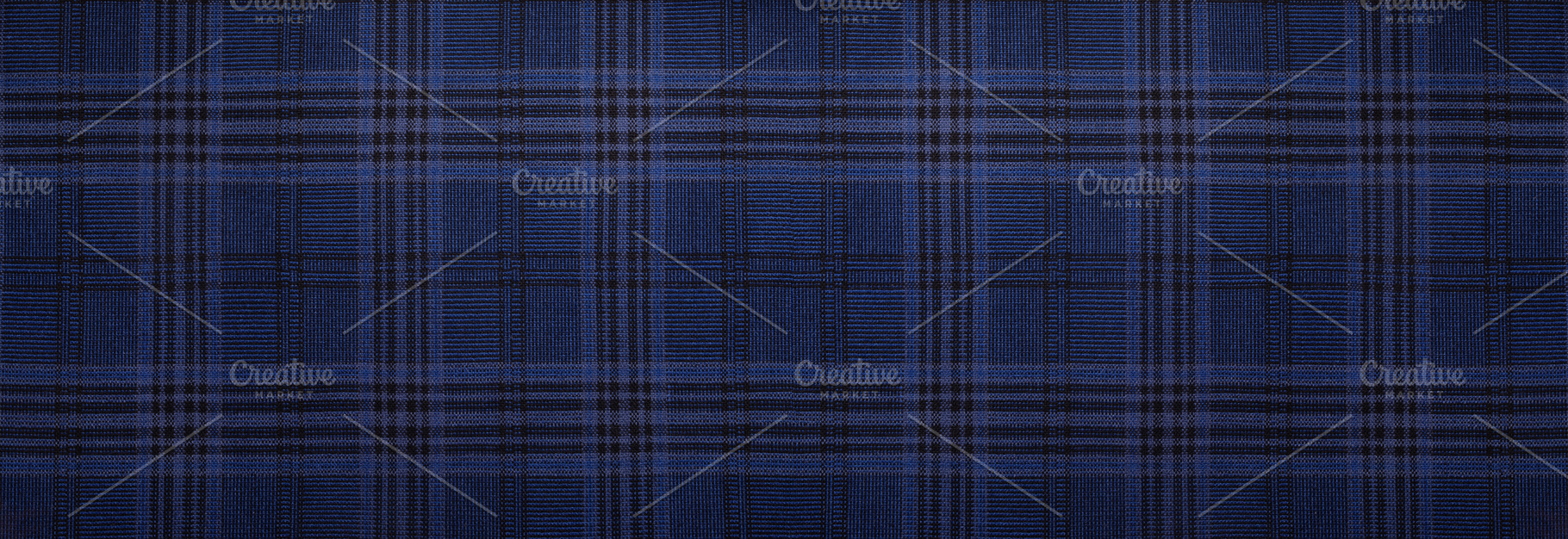 Close-up of a blue plaid textile with detailed texture, ideal as, a Background Photo by Ales Munt