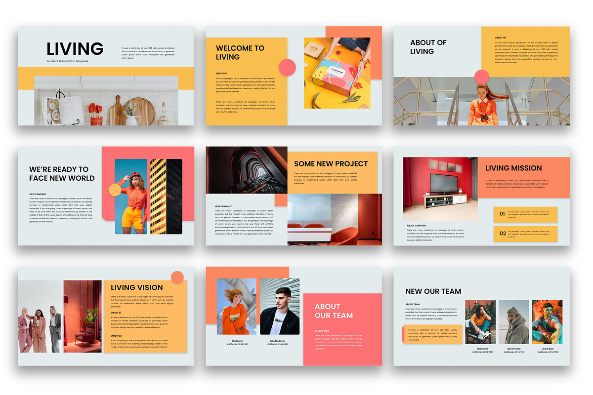 Living – Furniture PowerPoint, a Presentation Template by kreatifreya (Photo 5 of 5)