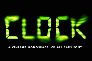 CLOCK, a Sans Serif Font by Loudoun Design Co.