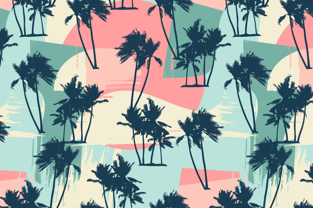 Sea & Palms. 6 seamless patterns., a Pattern Graphic by Nadia Grapes (Photo 3 of 7)