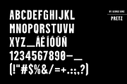 Pretz Typeface, a Sans Serif Font by George Gonz (Thumbnail 5 of 6)