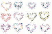 Spring Floral Hearts Frames Clipart, an Illustration by Designworld (Thumbnail 5 of 7)