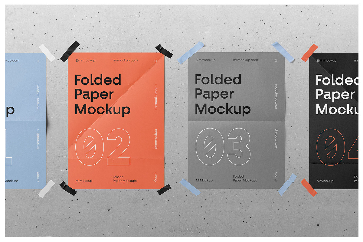 Folded Paper Mockups, a Mockup by Mr.Mockup™ (Photo 8 of 13)