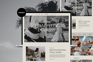 Hampton | Showit Website Template, a Landing Page Template by Lavinia Visuals