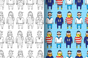 Sea and sailing patterns, a Pattern Graphic by merion_merion (Thumbnail 2 of 5)