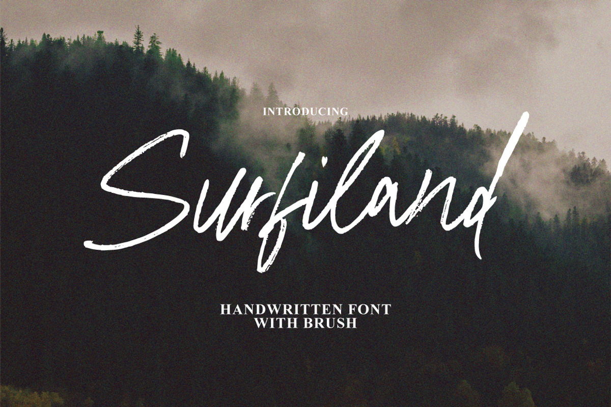Surfiland - Handwritten Brush, a Handwritten Font by tebaltipislab (Photo 1 of 10)