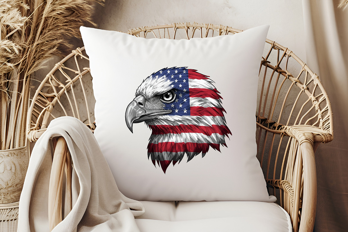 Eagle Patriotic USA Flag 4th of July, an Illustration by Libby Wishes (Photo 3 of 4)