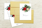 Winter flowers - Christmas clipart, a Decorative Illustration by Vasmila (Thumbnail 9 of 9)
