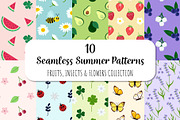 10 Seamless Summer Patterns, a Pattern Graphic by Soulprint Mercury (Thumbnail 1 of 7)