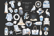 Coastal Girls Clipart | Beach Ocean, a Person Illustration by GlamArtZhanna (Thumbnail 6 of 8)