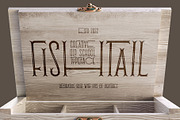 Fishtail font and mockup, a Serif Font by Gleb Guralnyk (Thumbnail 1 of 6)