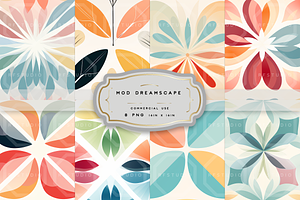 MOD DREAMSCAPE. Seamless Patterns, a Pattern Graphic by RefinedFantasyStudio