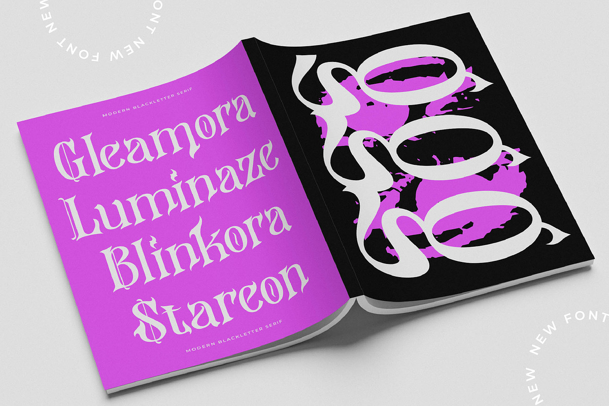 Hazelgen Modern Blackletter Serif, a Blackletter Font by timelesstype.co (Photo 9 of 20)