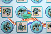 Retro Earth Globe Cartoon Character, an Illustration by Tekuni (Thumbnail 6 of 10)