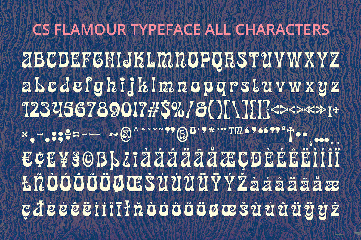 CS Flamour – Fantasy Font, a Sans Serif Font by Craft Supply Co. (Photo 8 of 8)