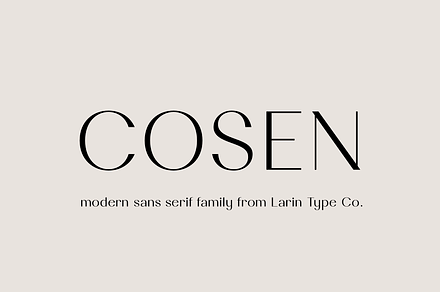 Cosen Font Family