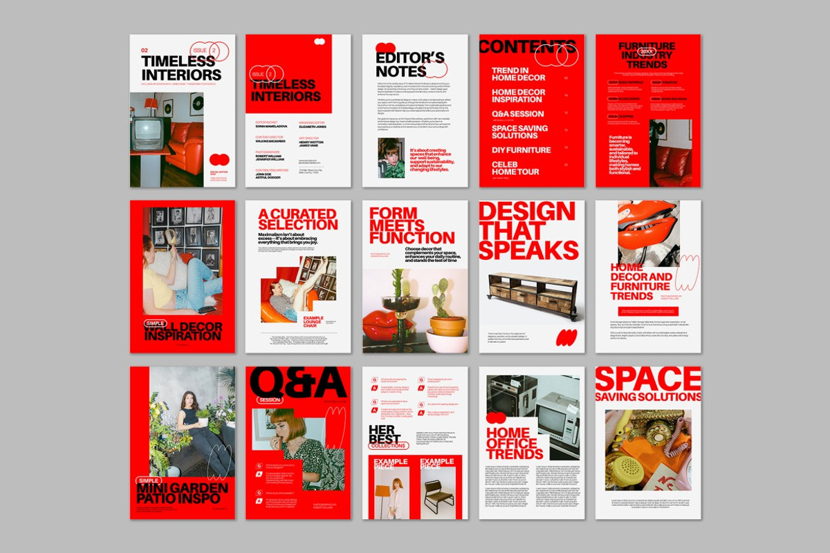 Red Utilitarian Furniture E-Magazine, a Templates & Theme by graphicook (Photo 4 of 5)