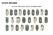 Surfboards Hand-Drawn Type, a Symbol Font by ByStevie (Thumbnail 3 of 5)