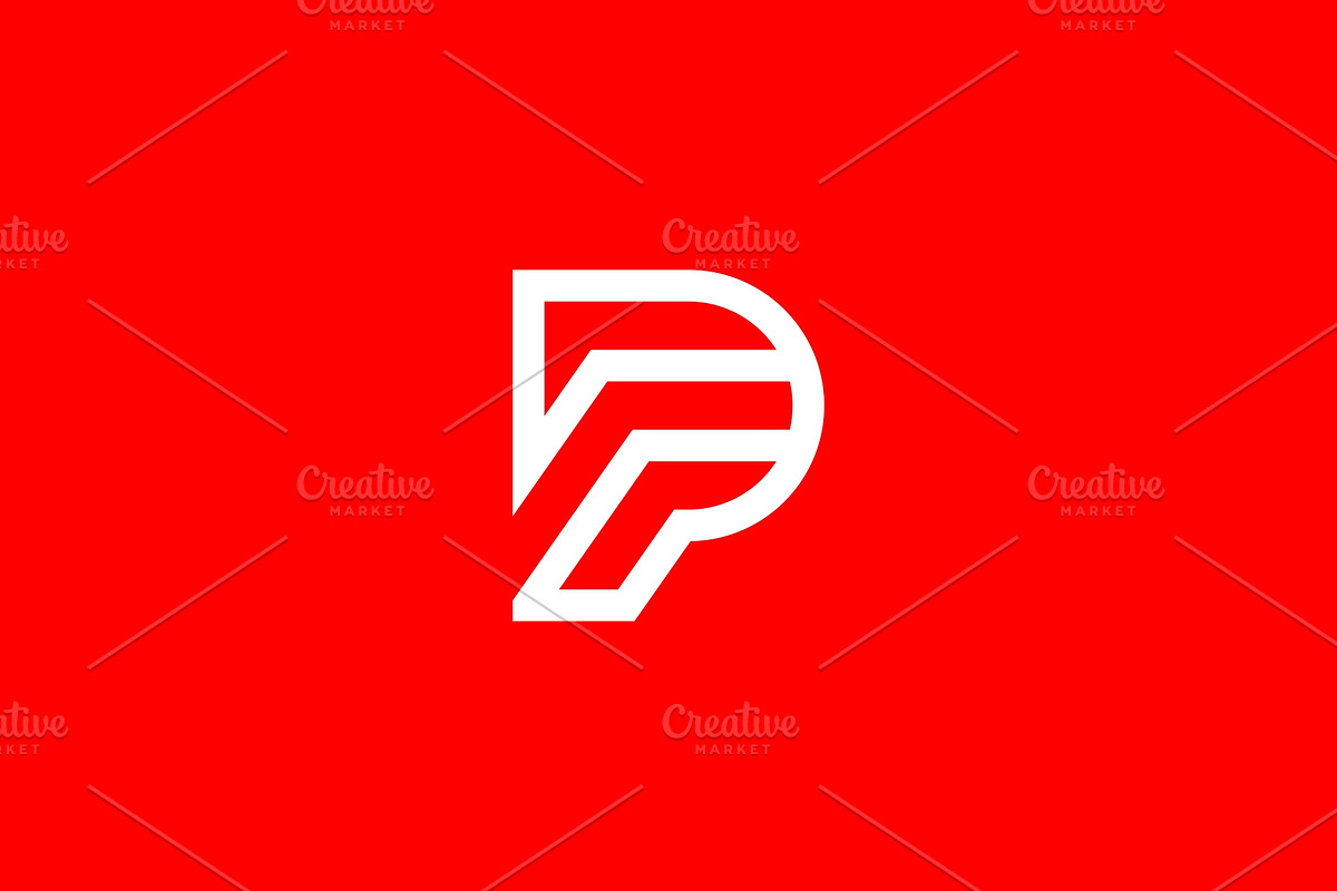 Modern FP PF Letter Monogram Logo, a Branding & Logo Template by MenkType Studio (Photo 1 of 3)