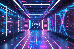 Futuristic 2026 Digital Design with, a Technology Photo by Perpis