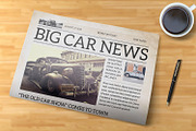 Vintage Newspaper Template, a Stationery Template by retrographix (Thumbnail 2 of 4)